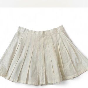 Urban outfitters Cream Pleated Skirt